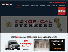 Tablet Screenshot of norcaloverhead.com